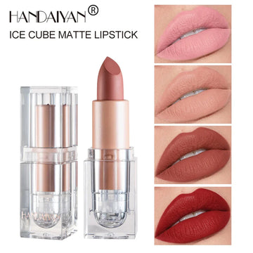HANDAIYAN Matte Nude Lipstick – Velvet Finish