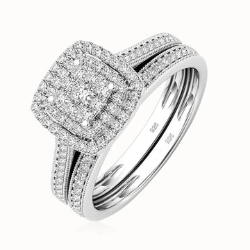 Moissanite Ring Set (2-Piece)