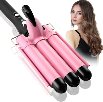 IRUIBEAUTY Triple Barrel Ceramic Hair Waver