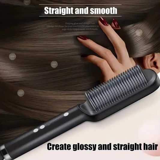2-in-1 Electric Hair Straightening & Curling Comb
