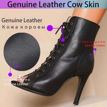Genuine Leather Latin Dance Stilettos