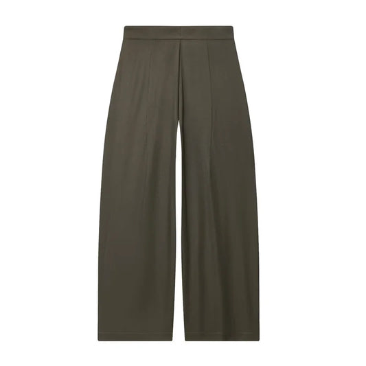 Autumn Wide-Leg Pleated Trousers