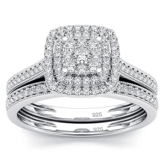 Moissanite Ring Set (2-Piece)