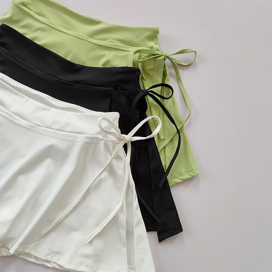 Quick-Dry Sports Tennis Skirt with Shorts