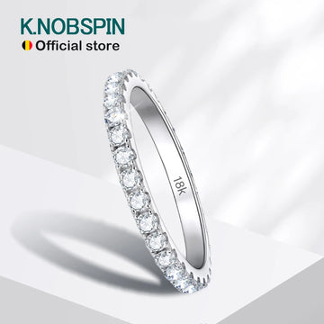 KNOBSPIN D-Color Moissanite Eternity Ring (2mm)