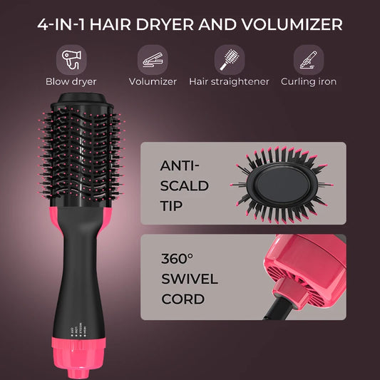 LISAPRO 2-in-1 Hot Air Styling Brush